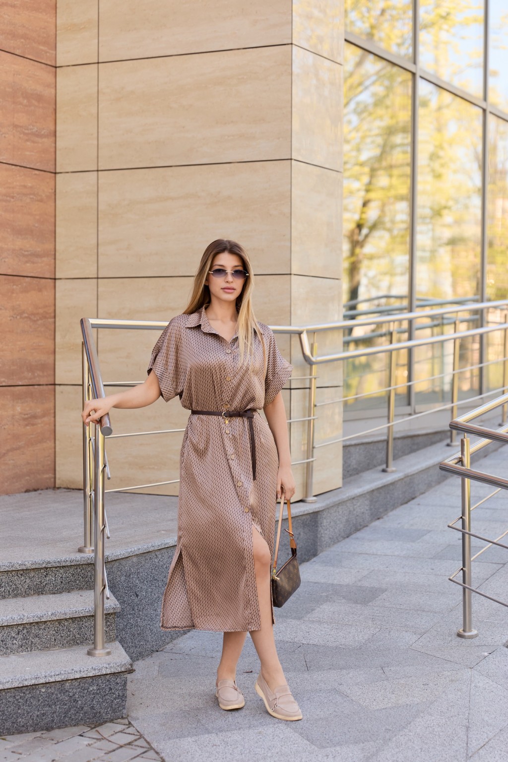 Летнее платье Mila Nova Ф-194 бежевый — изображение 1