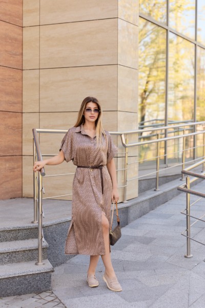 Летнее платье Mila Nova Ф-194 бежевый