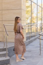 Летнее платье Mila Nova Ф-194 бежевый — изображение 3