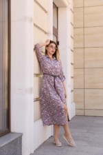 Летнее платье Mila Nova Ф-80 сирень+шоколад — изображение 2
