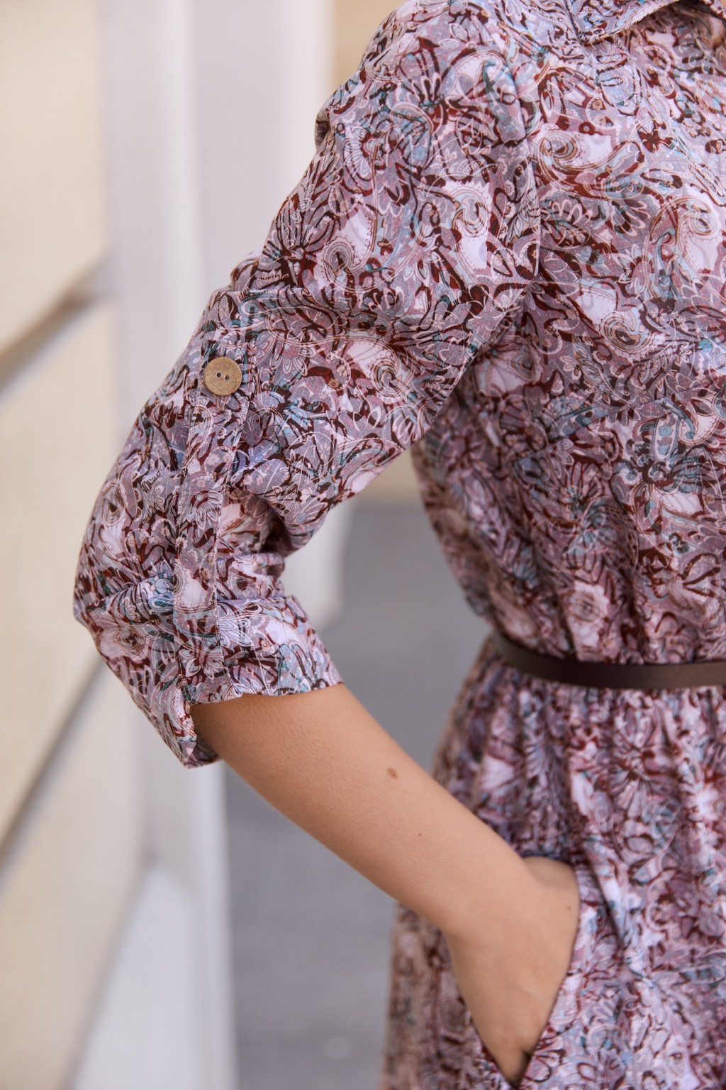 Летнее платье Mila Nova Ф-80 сирень+шоколад — изображение 4