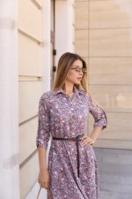 Летнее платье Mila Nova Ф-80 сирень+шоколад — изображение 5