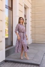 Летнее платье Mila Nova Ф-80 сирень+шоколад