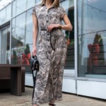 Летнее платье Mila Nova Ф-84 бежевый+черный