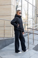 Демисезонная куртка Mila Nova К-315 черный — изображение 6