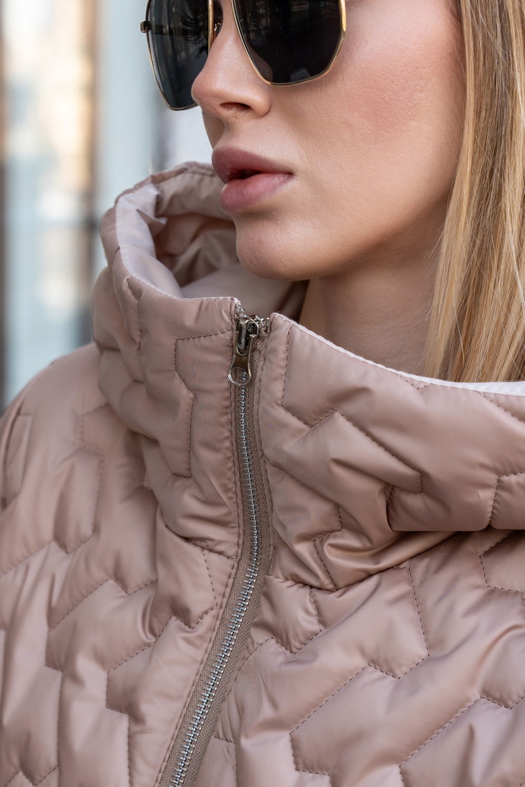 Демисезонная куртка Mila Nova К-315 капучино+молоко — изображение 4