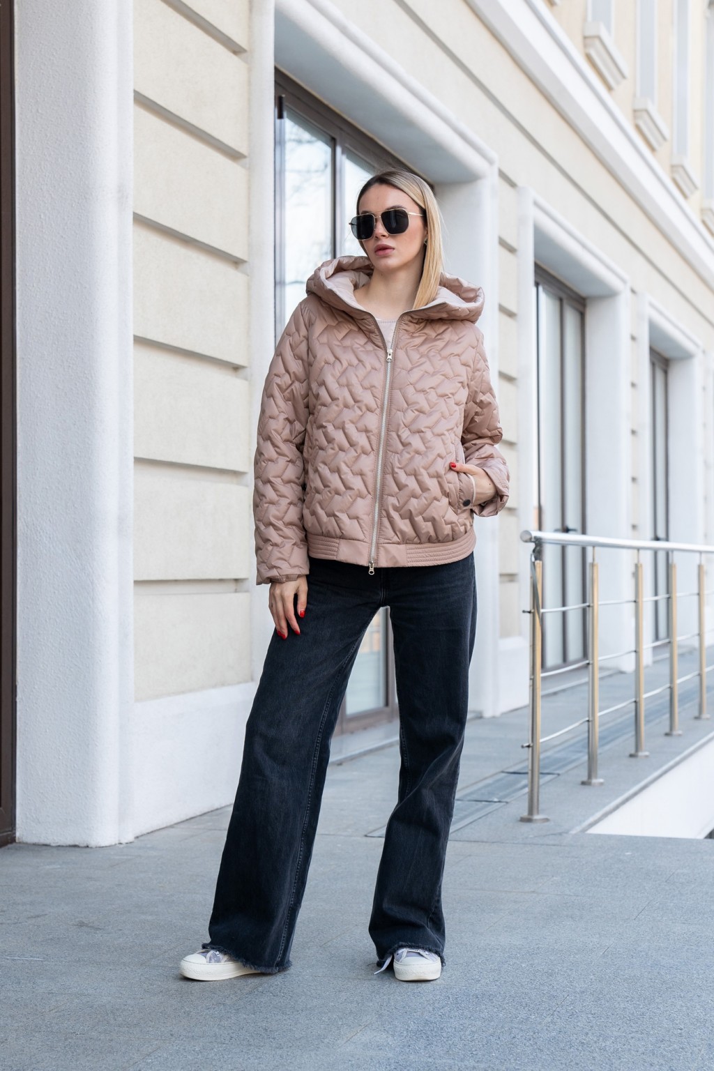 Демисезонная куртка Mila Nova К-315 капучино+молоко — изображение 7