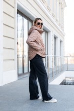 Демисезонная куртка Mila Nova К-315 капучино+молоко — изображение 9