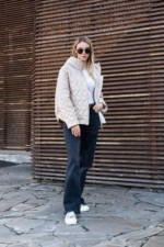 Демисезонная куртка Mila Nova К-315 молоко+капучино — изображение 6