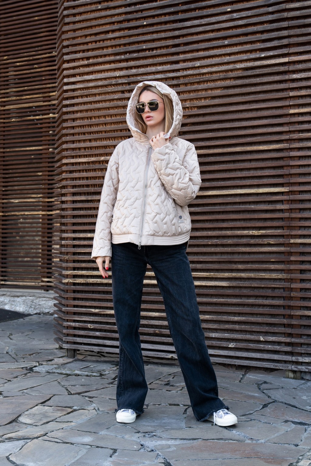 Демисезонная куртка Mila Nova К-315 молоко+капучино — изображение 7