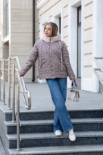 Демисезонная куртка Mila Nova К-365 капучино+молоко — изображение 2