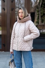 Демисезонная куртка Mila Nova К-365 молоко