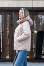 Демисезонная куртка Mila Nova К-365 молоко — изображение 4