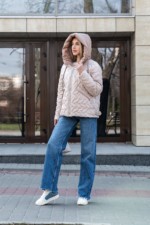 Демисезонная куртка Mila Nova К-365 молоко — изображение 2