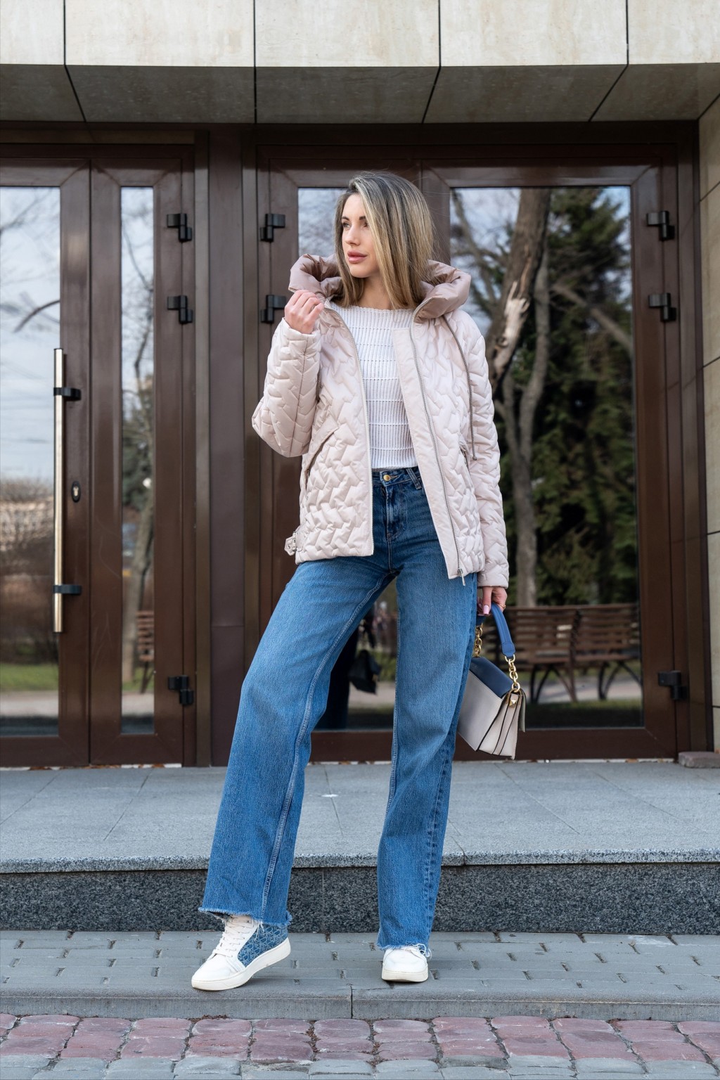 Демисезонная куртка Mila Nova К-365 молоко — изображение 7