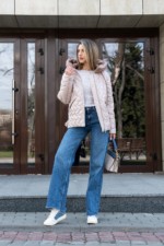 Демисезонная куртка Mila Nova К-365 молоко — изображение 7