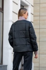 Демисезонная куртка Mila Nova К-370 черный — изображение 4