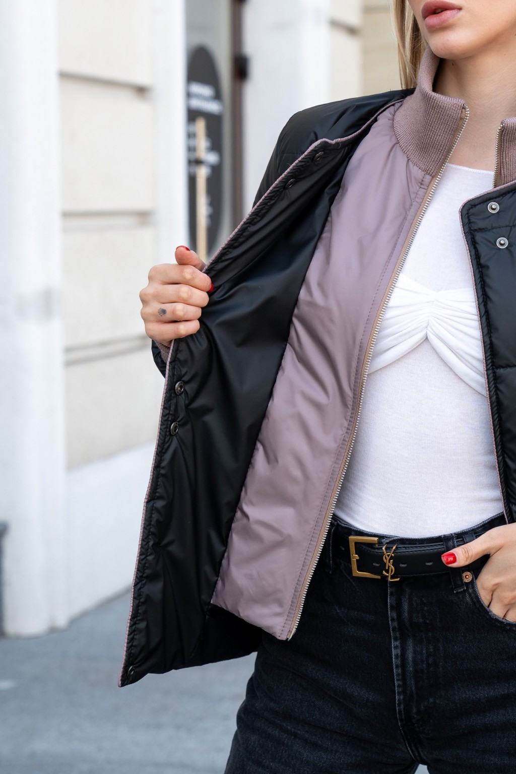 Демисезонная куртка Mila Nova К-370 черный — изображение 7