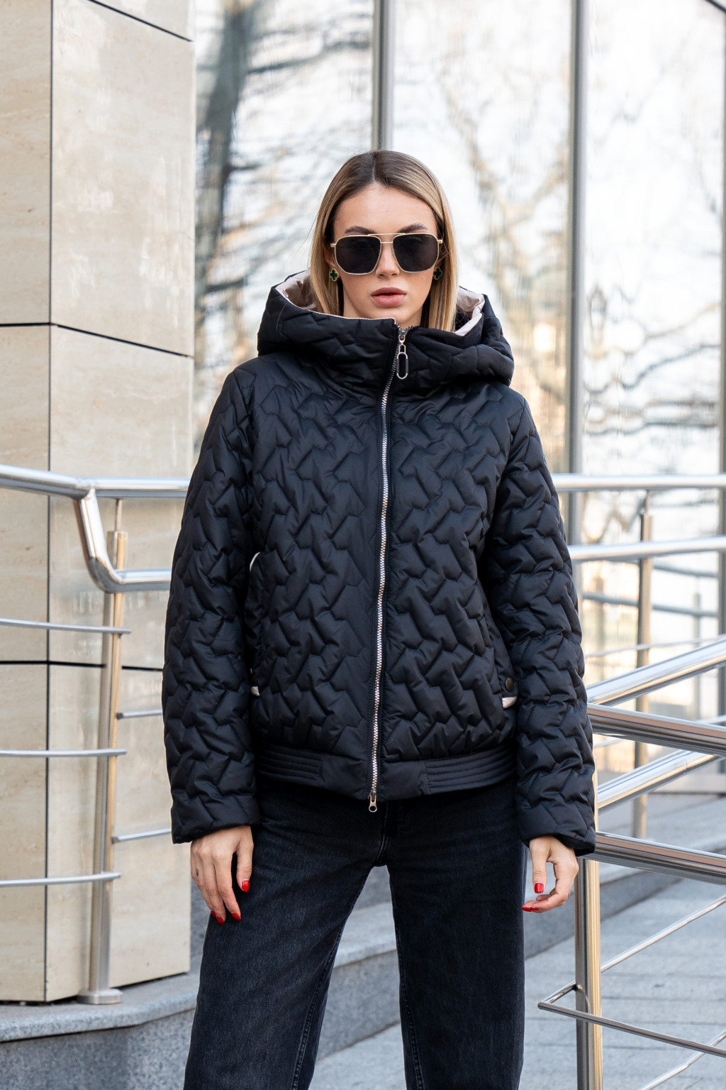 LAV05014 Демисезонная куртка Mila Nova К-315 черный — изображение 1