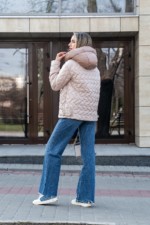 Демисезонная куртка Mila Nova К-365 молоко — изображение 9