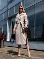 Демисезонное пальто Mila Nova ПВ-187 молоко+капучино — изображение 3