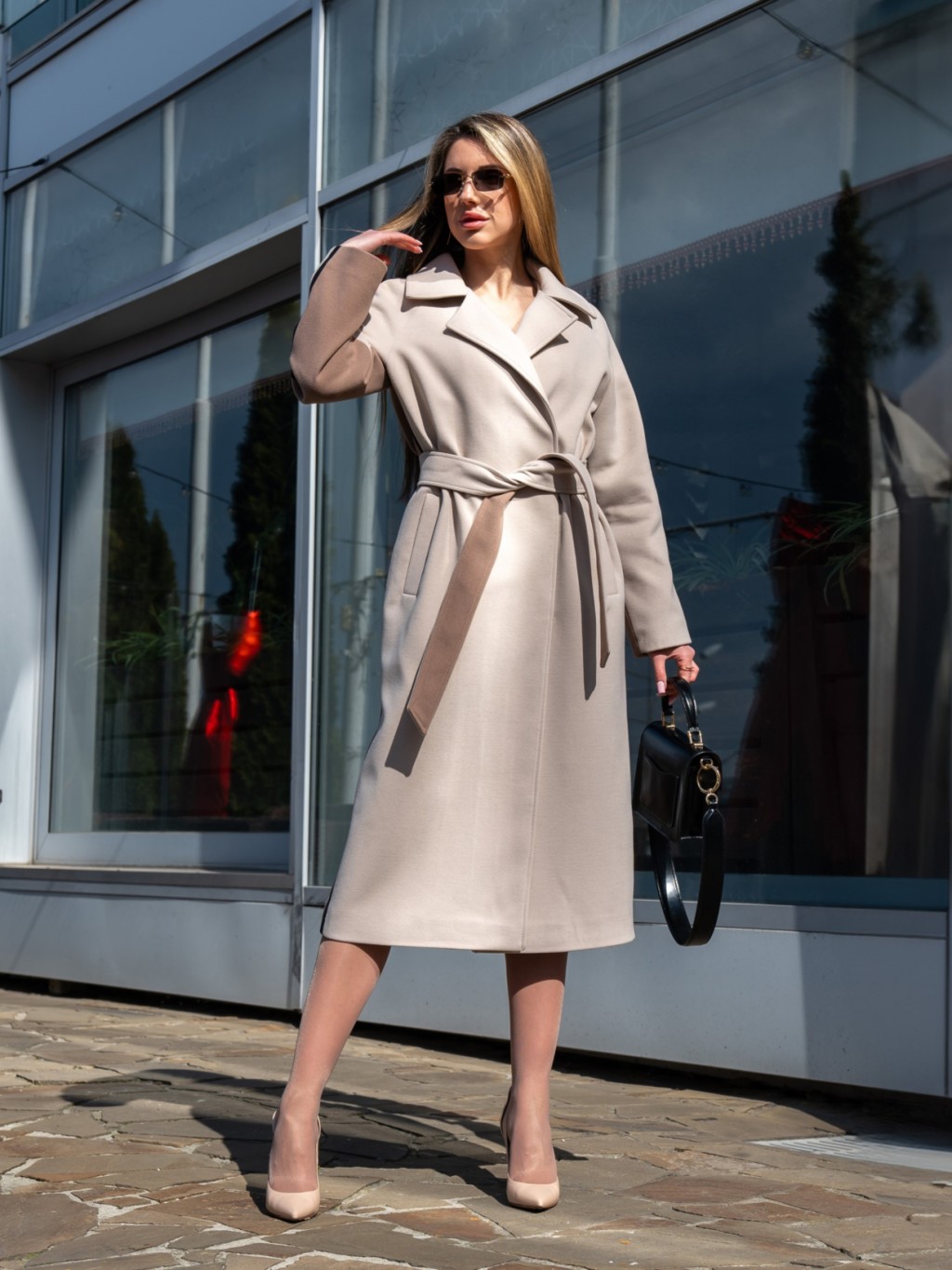 Демисезонное пальто Mila Nova ПВ-187 молоко+капучино — изображение 4