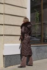 Зимнее пальто Mila Nova ПВ-319 темный шоколад — изображение 3