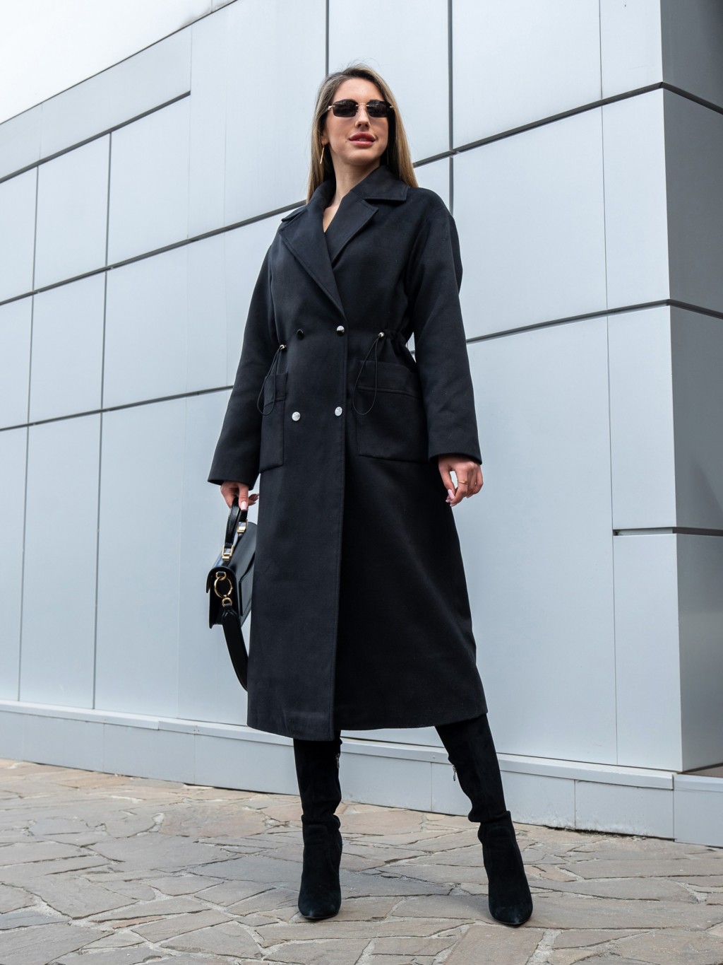 Демисезонное пальто Mila Nova ПВ-378 черный — изображение 4