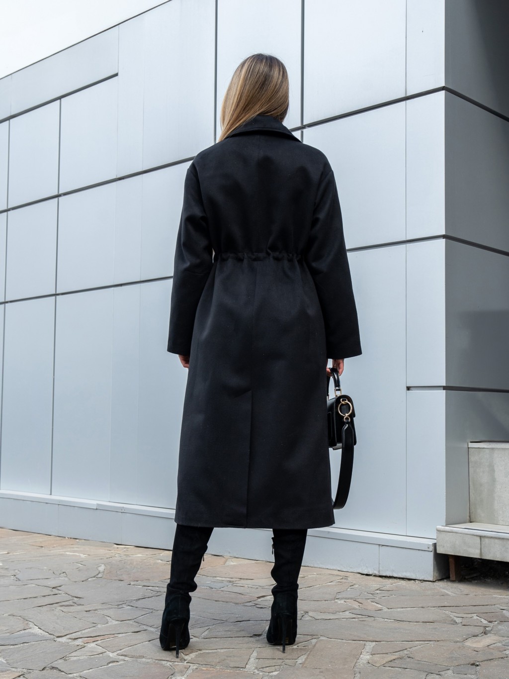 Демисезонное пальто Mila Nova ПВ-378 черный — изображение 5