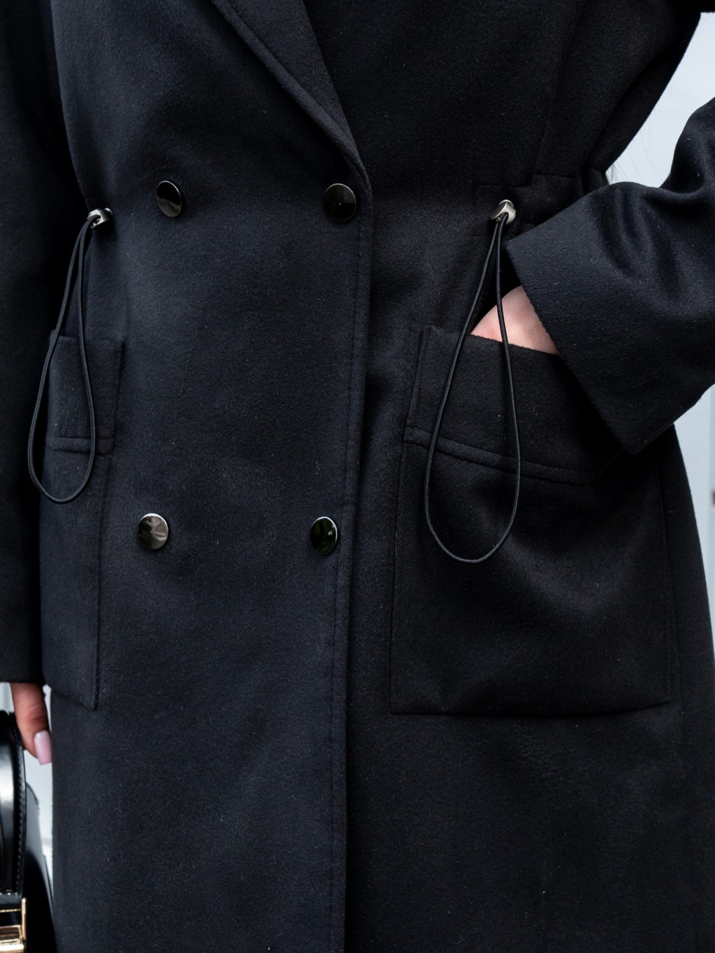 Демисезонное пальто Mila Nova ПВ-378 черный — изображение 6
