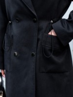 Демисезонное пальто Mila Nova ПВ-378 черный — изображение 6