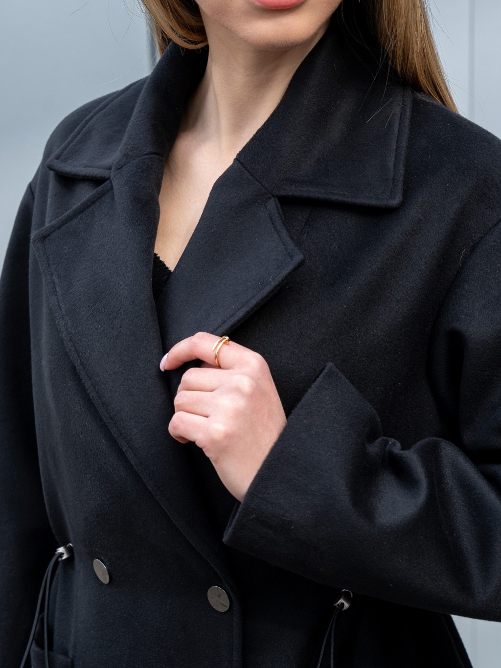 Демисезонное пальто Mila Nova ПВ-378 черный — изображение 7