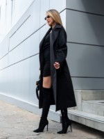 Демисезонное пальто Mila Nova ПВ-378 черный — изображение 8