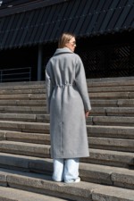 Демисезонное пальто Mila Nova ПВ-378 серый — изображение 2