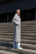 Демисезонное пальто Mila Nova ПВ-378 серый — изображение 3