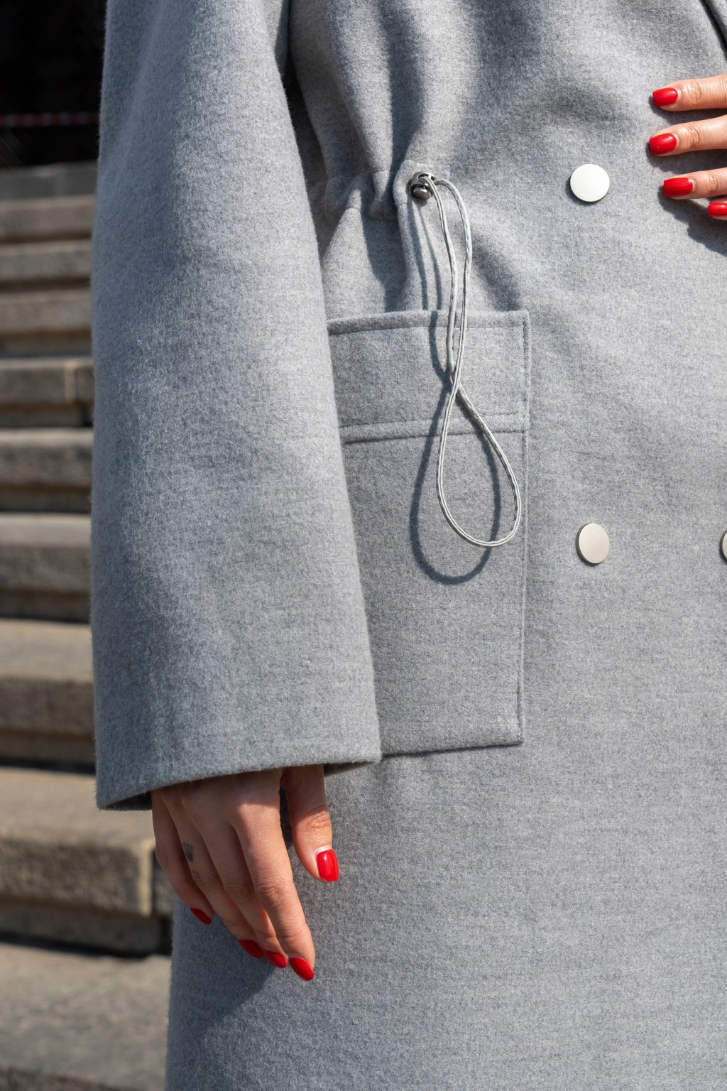 Демисезонное пальто Mila Nova ПВ-378 серый — изображение 4