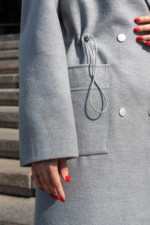 Демисезонное пальто Mila Nova ПВ-378 серый — изображение 4