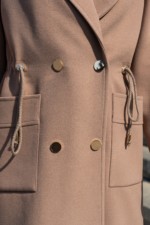 Демисезонное пальто Mila Nova ПВ-378 капучино — изображение 5