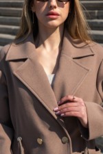 Демисезонное пальто Mila Nova ПВ-378 капучино — изображение 7