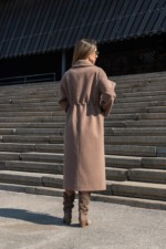 Демисезонное пальто Mila Nova ПВ-378 капучино — изображение 8