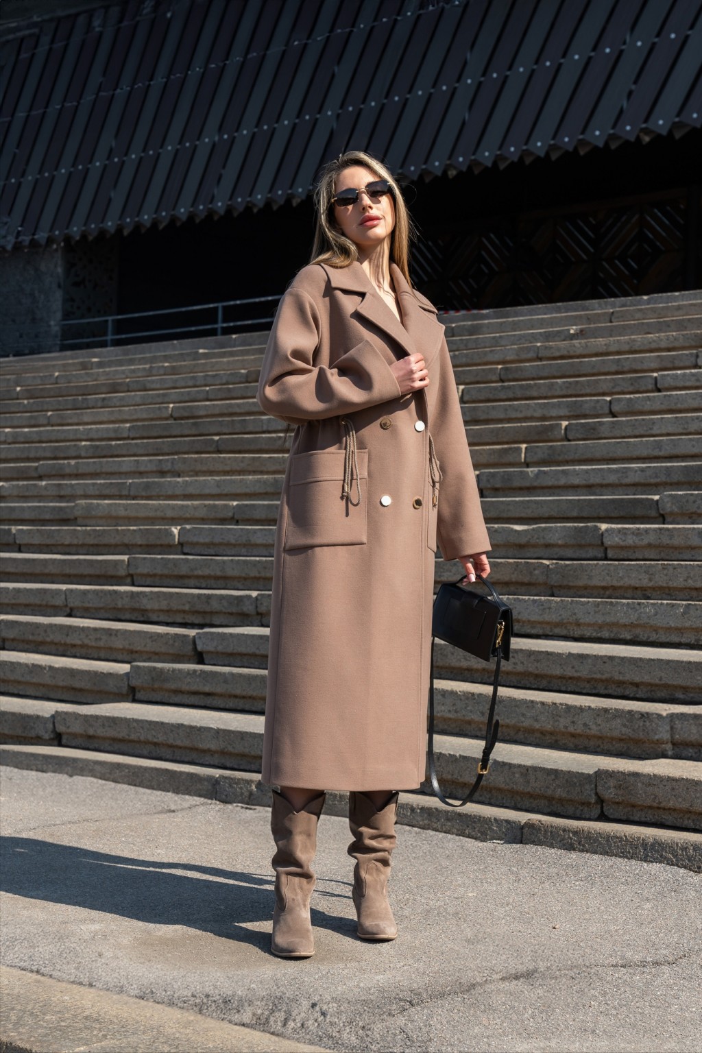 Демисезонное пальто Mila Nova ПВ-378 капучино — изображение 2