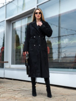 Демисезонный тренч Mila Nova Q-99ех черный — изображение 3