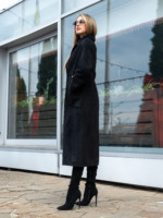 Демисезонный тренч Mila Nova Q-99ех черный — изображение 4