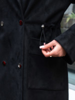 Демисезонный тренч Mila Nova Q-99ех черный — изображение 6