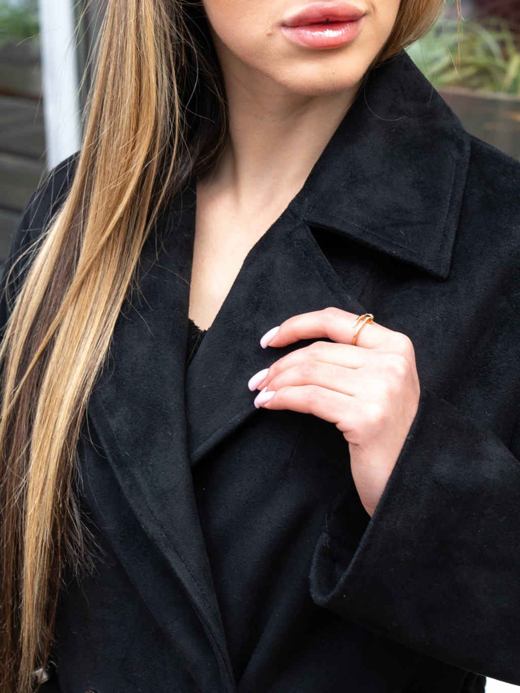 Демисезонный тренч Mila Nova Q-99ех черный — изображение 7