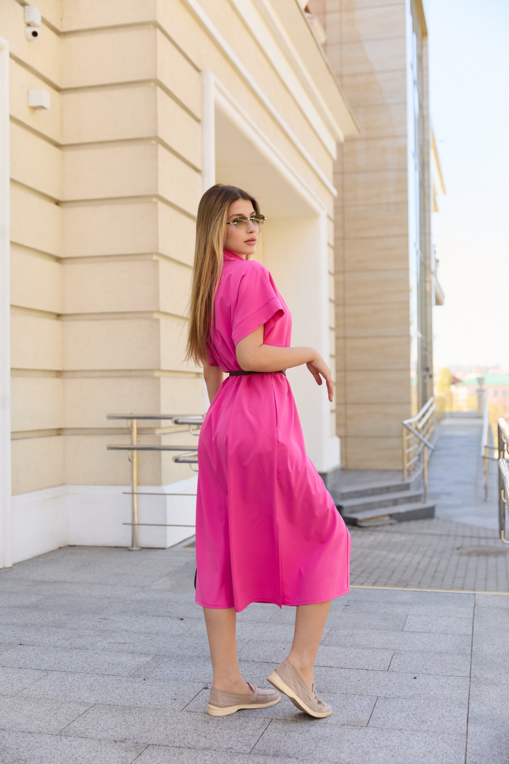 Летнее платье Mila Nova Ф-194 малиновый — изображение 3