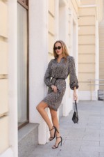 Летнее платье Mila Nova Ф-196 синий+бежевый