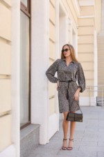 Летнее платье Mila Nova Ф-196 синий+бежевый — изображение 2