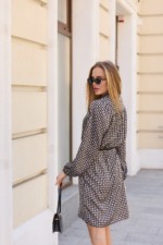 Летнее платье Mila Nova Ф-196 синий+бежевый — изображение 4