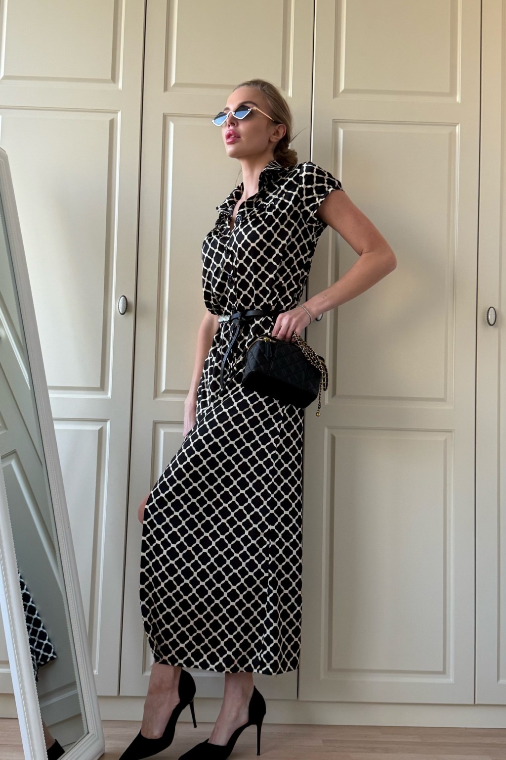 Летнее платье Mila Nova Ф-84 черный+айвори — изображение 3